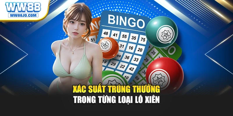 Xác suất trúng thưởng trong từng loại lô xiên